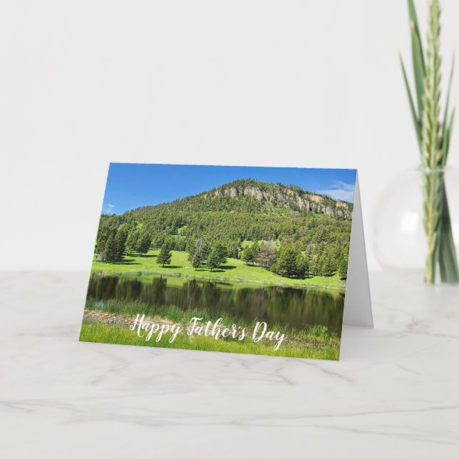 Carte Fête des pères du lac du parc national Yellowstone (Devant)