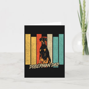 Carte Fête des pères du propriétaire du chien Doberman D