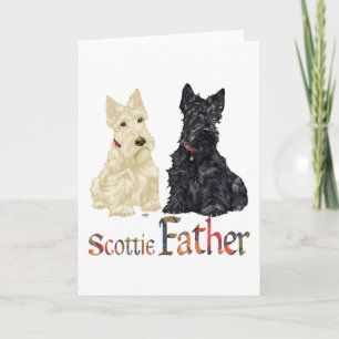 Carte Fête des pères écossaise Terrier