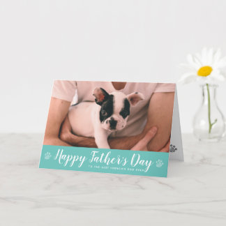 Carte Fête des pères française | Frenchie Chien Papa