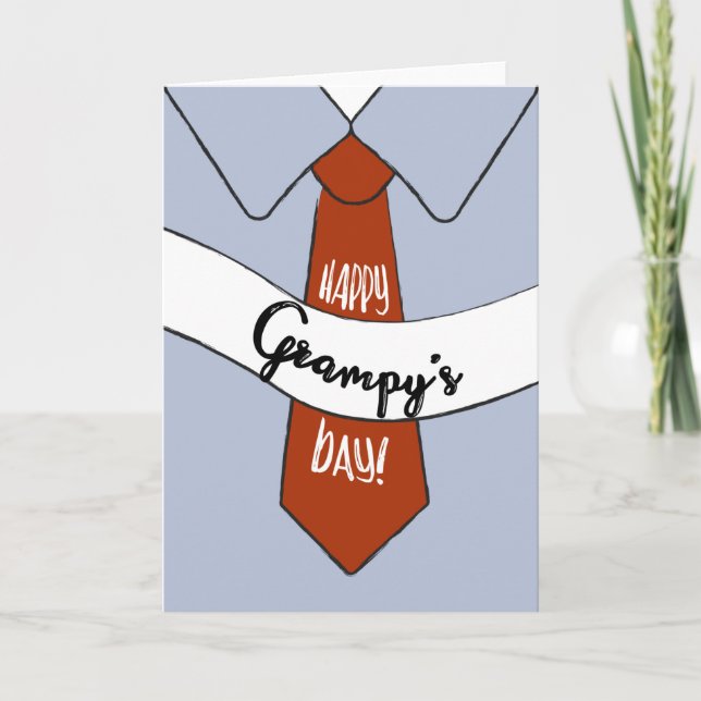 Carte fête des pères Grampy (Devant)