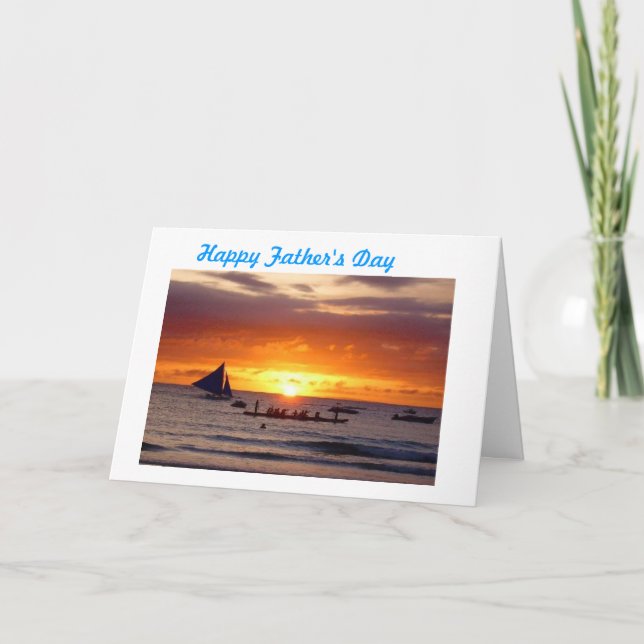 CARTE FÊTE DES PÈRES HEUREUSE (Devant)