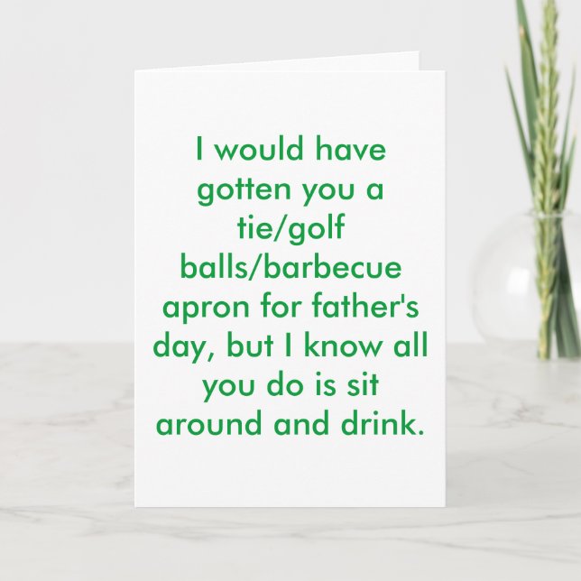 Carte fête des pères heureuse ! (Devant)