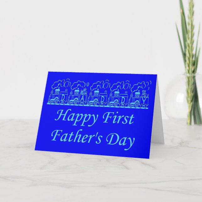 CARTE FÊTE DES PÈRES HEUREUSE - PREMIÈRE FÊTE DES PÈRES (Devant)