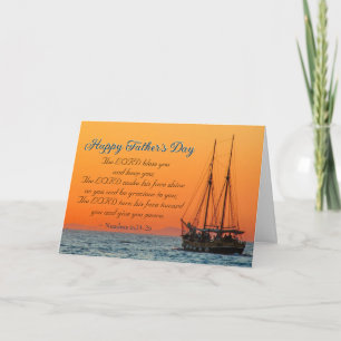 Carte Fête des pères Inspirante, Le Seigneur Vous Bénit