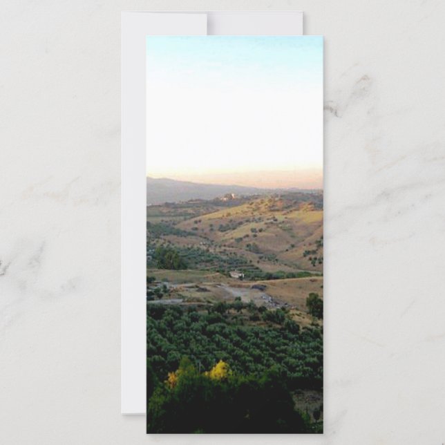 Carte Fête des pères Italie Photo et Ecriture Signet (Devant)