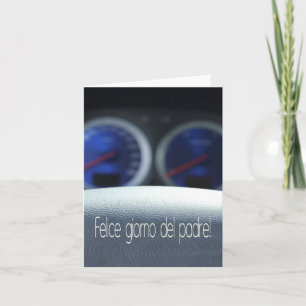 Carte Fête des pères italienne heureuse