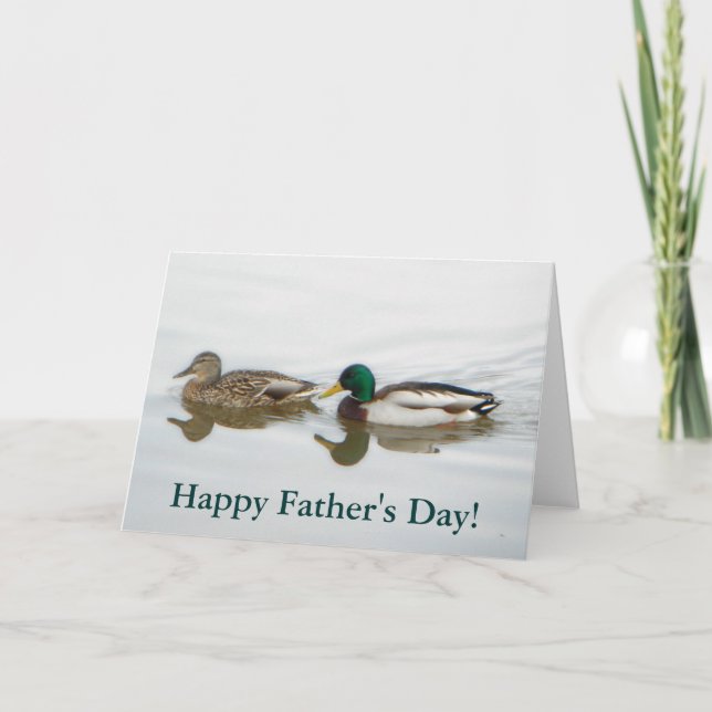 Carte Fête des pères Mallards (Devant)