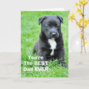 Carte Fête des pères Meilleur papa du chien