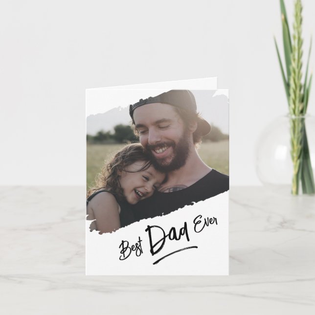 Carte fête des pères - Meilleur papa jamais (Devant)
