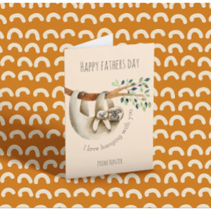 Carte Fête des pères mignonne