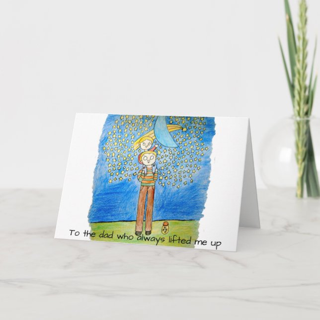 Carte Fête des pères mignonne (Devant)