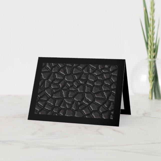 Carte Fête des pères Motif à l'échelle de Dragon Noir (Devant)