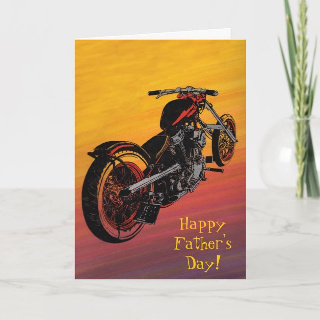 carte Fête des pères moto (Devant)