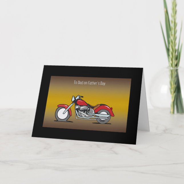 Carte Fête des pères moto (Devant)
