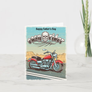 Carte Fête des pères moto vintage