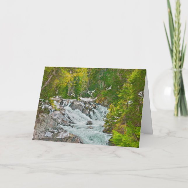 Carte Fête des pères Mountain Stream (Devant)
