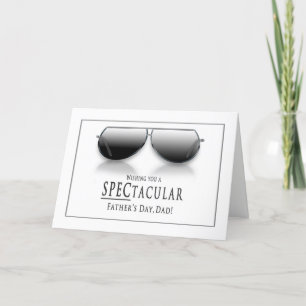 Carte Fête des pères - papa - lunettes de soleil