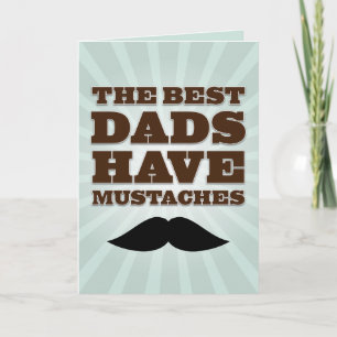 Carte Fête des pères papa Moustache
