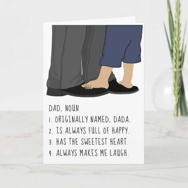 Carte Fête des pères/Personnaliser papa, nom (Devant)