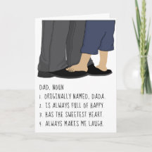 Carte Fête des pères/Personnaliser papa, nom