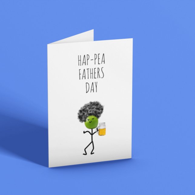 Carte Fête des Pères petit pois drôle (Créateur téléchargé)