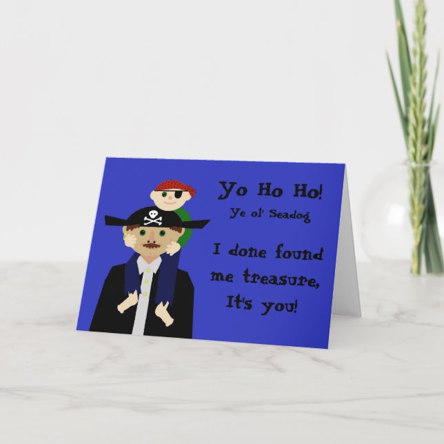 Carte Fête des pères pirate (Devant)