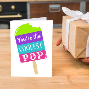 Carte Fête des pères Pop Coolest