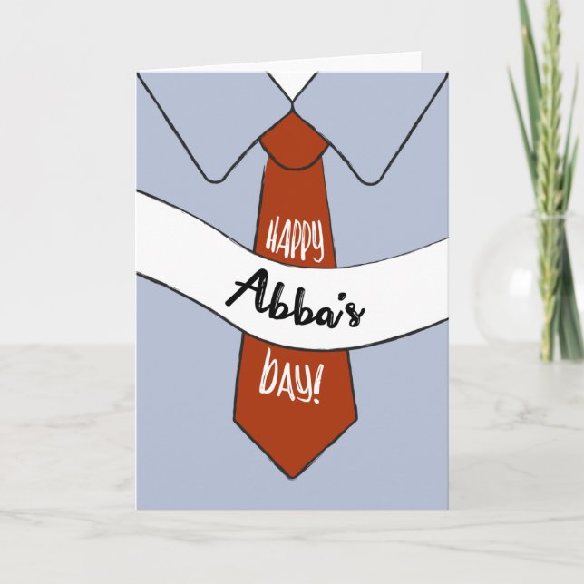 Carte fête des pères pour Abba (Devant)