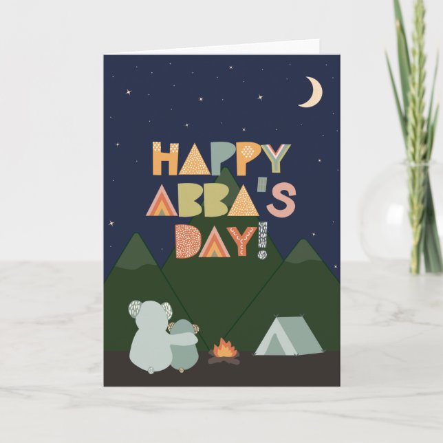 Carte fête des pères pour Abba (Devant)