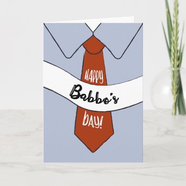 Carte fête des pères pour Babbo (Devant)