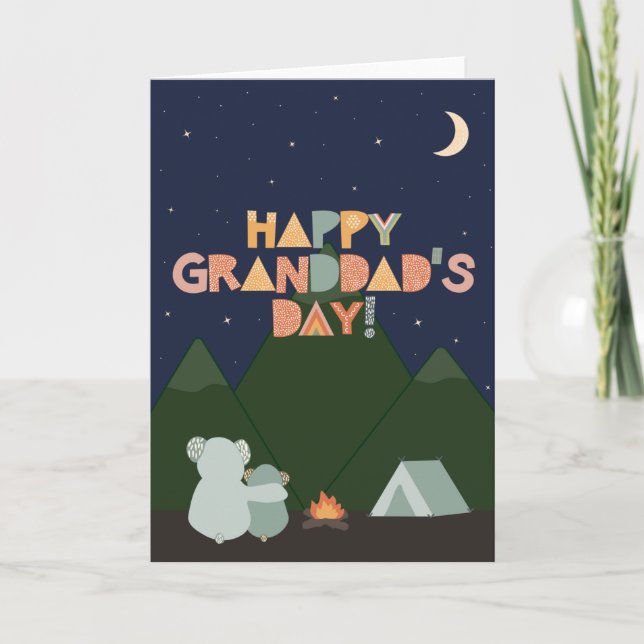 Carte fête des pères pour grand-père (Devant)