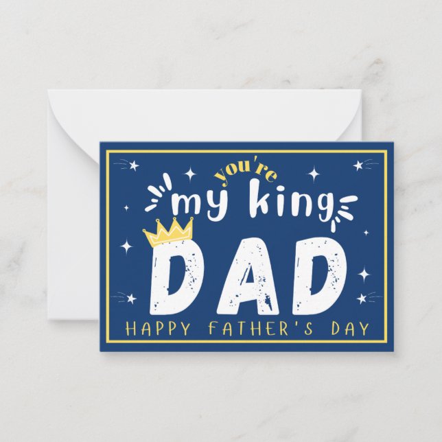 Carte fête des pères pour papa (Devant)