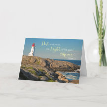 Fête des Pères pour Papa Phare sur la côte rocheus