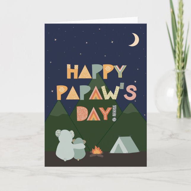 Carte fête des pères pour Papaw (Devant)