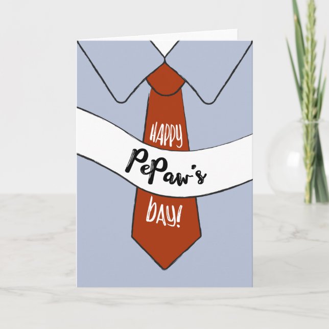 Carte fête des pères pour PePaw (Devant)