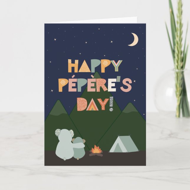 Carte fête des pères pour Pépère (Devant)