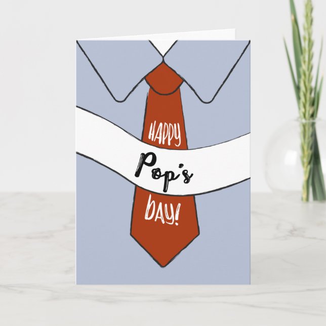 Carte fête des pères pour Pop (Devant)