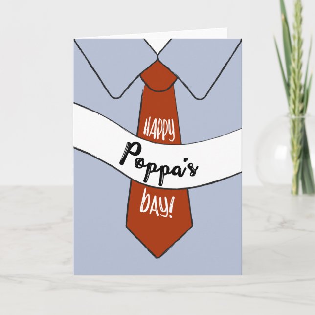 Carte fête des pères pour Poppa (Devant)
