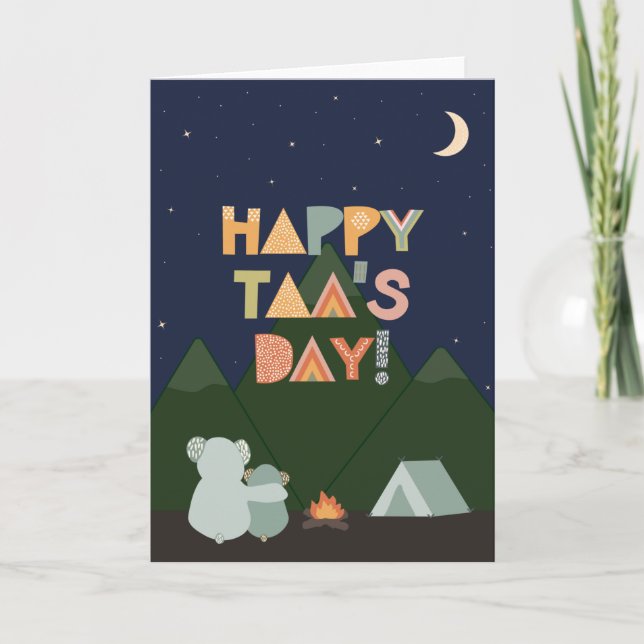 Carte fête des pères pour Taa (Devant)