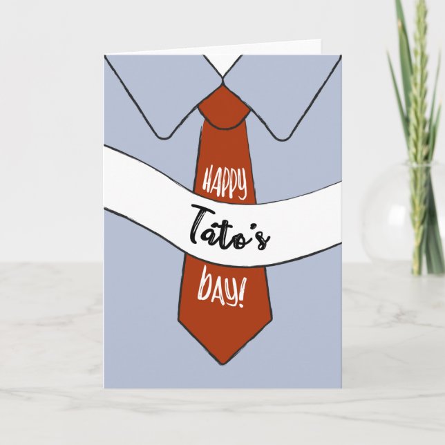 Carte fête des pères pour Táto (Devant)
