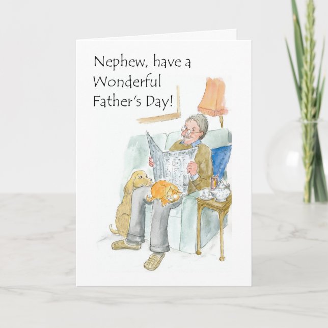 Carte fête des pères pour un Nephew (Devant)