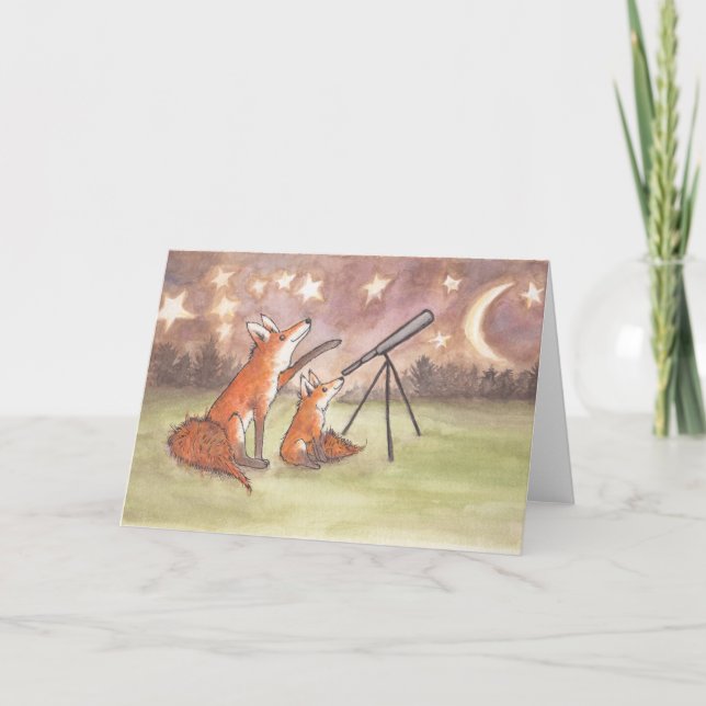 Carte Fête des pères Renard (Devant)