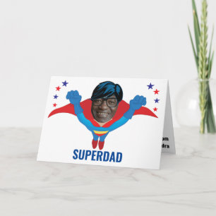 Carte Fête des pères Superhero Funny Nouveau cadeau extr