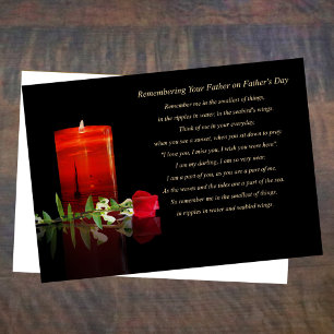 Carte Fête des pères Sympathie Souvenir Perte de papa