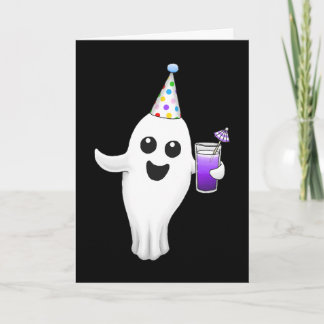 Carte Fête d'Halloween joyeuse des fantômes