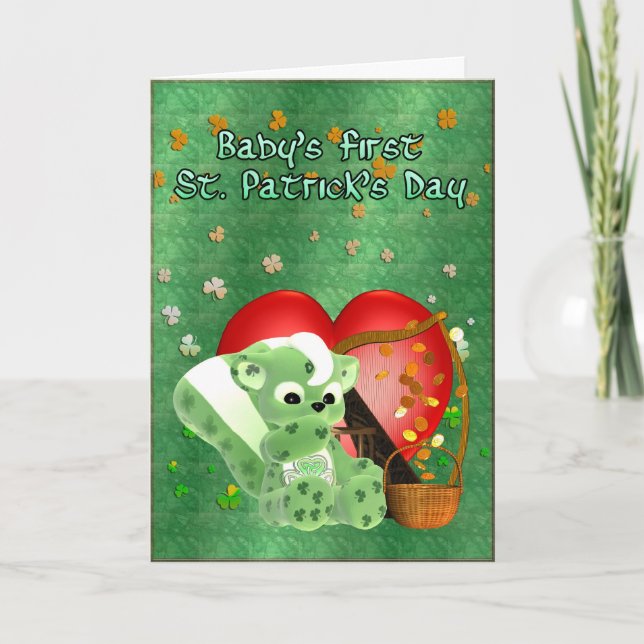 Carte Fête du bébé Saint Patrick (Devant)