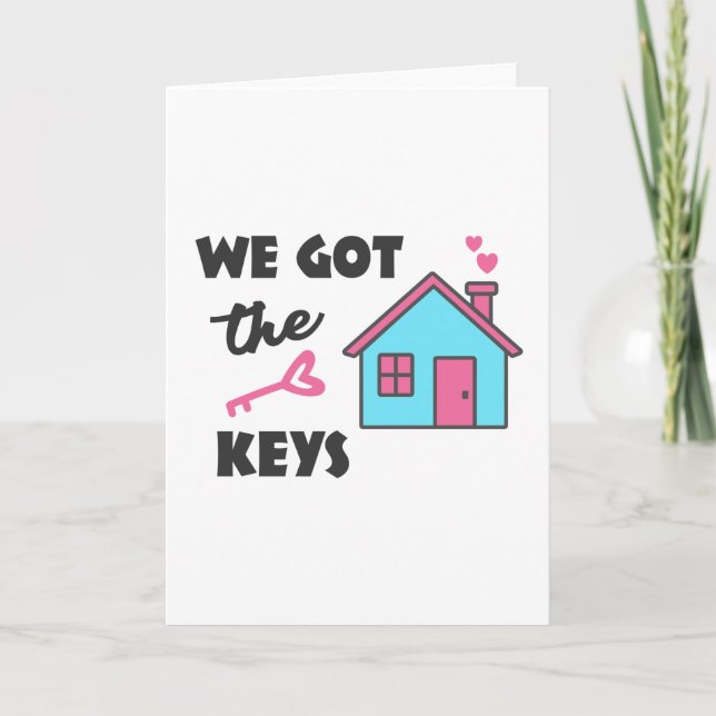 Carte Fête du réchauffement de la maison Nous avons les  (Devant)