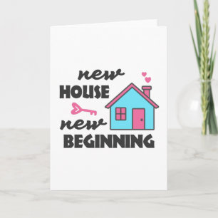 Carte Fête du réchauffement de la maison Nouvelle maison