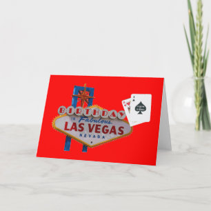 Carte fête mon 21e anniversaire à Las Vegas Card